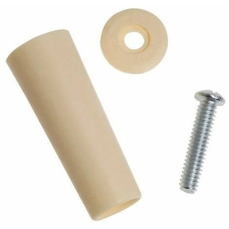 TOPE PERSIANA C/TORNILLO 60MM MARFIL