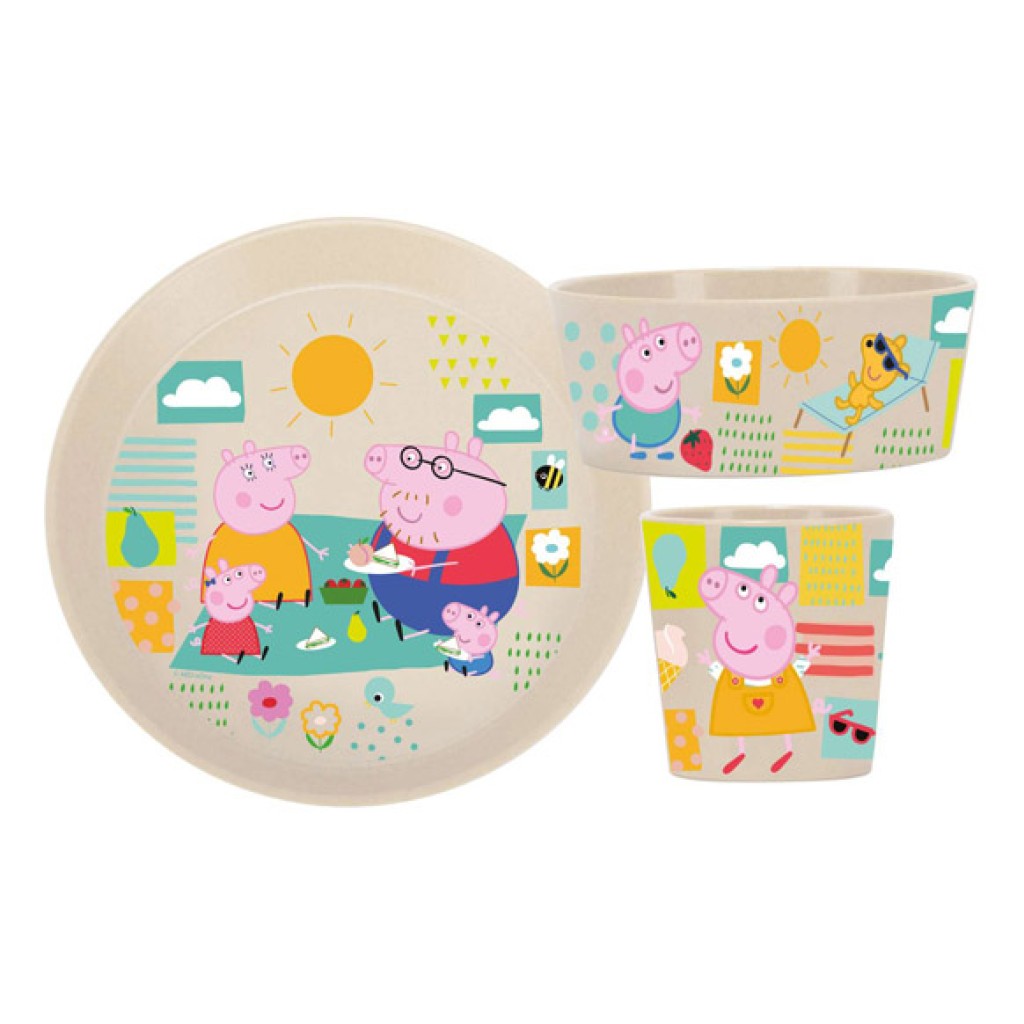 VAJILLA INFANTIL SET 3 PZAPEPA PIG