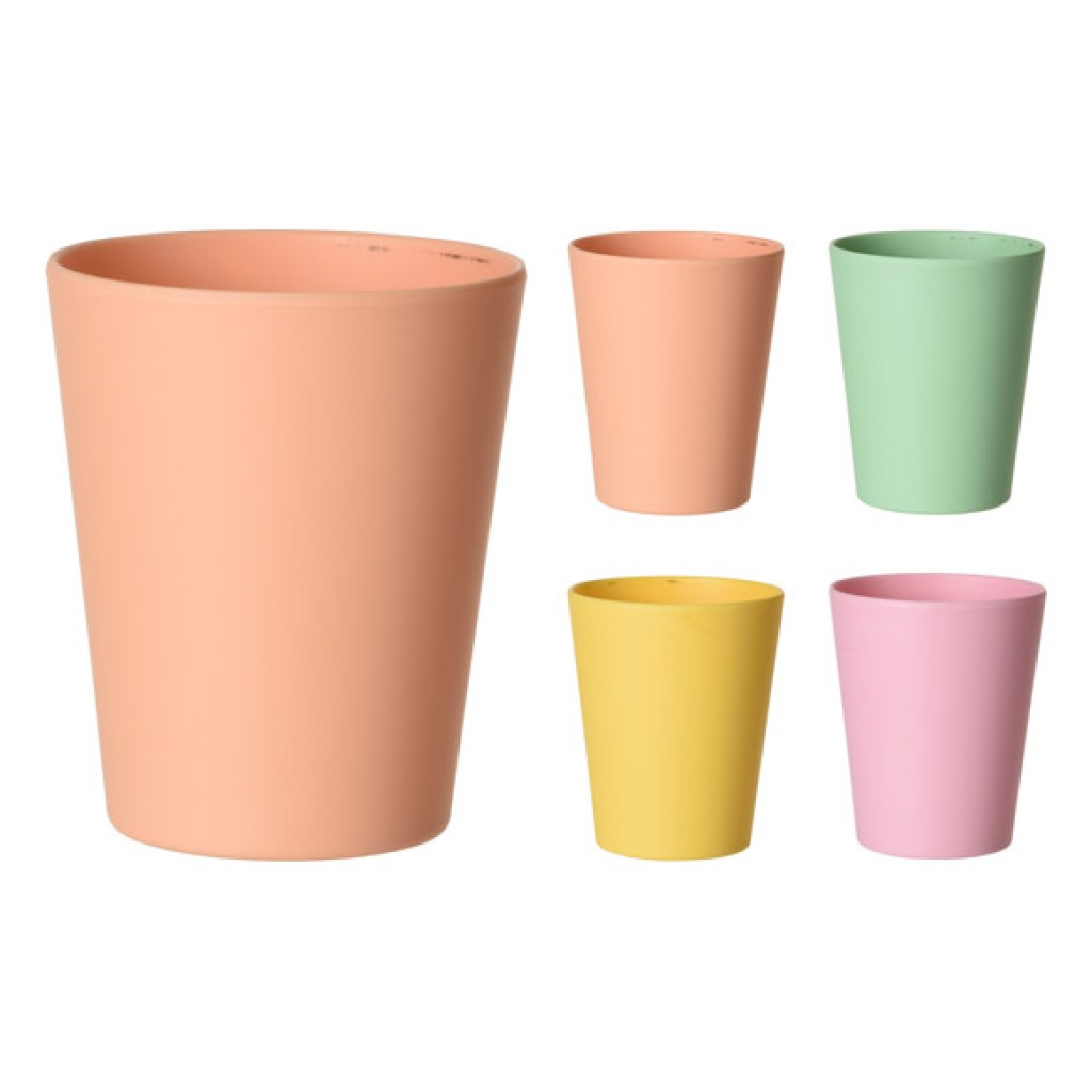 VASO MELAMINA COLORS SURTIé8 X 10 CM - S