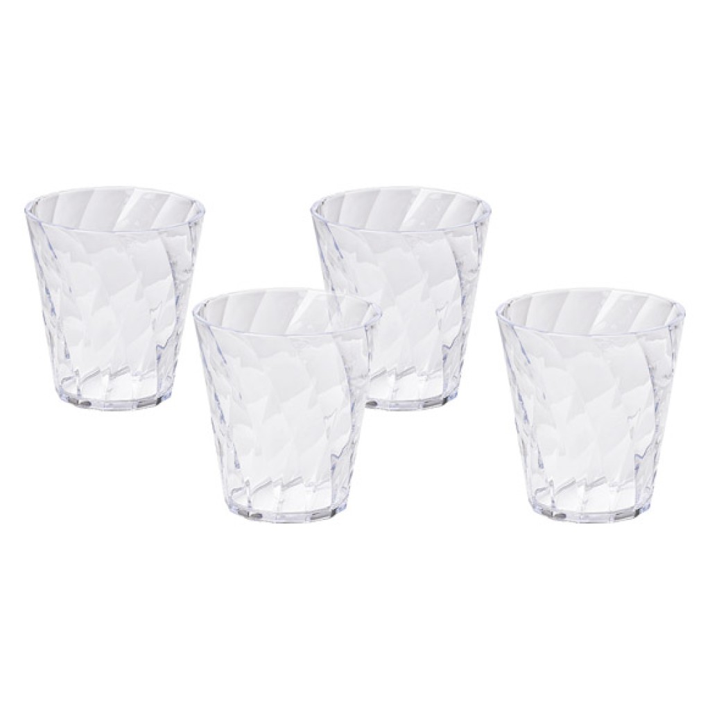 VASO ACRILICO DIAMOND SET 35 CL - TRANSP