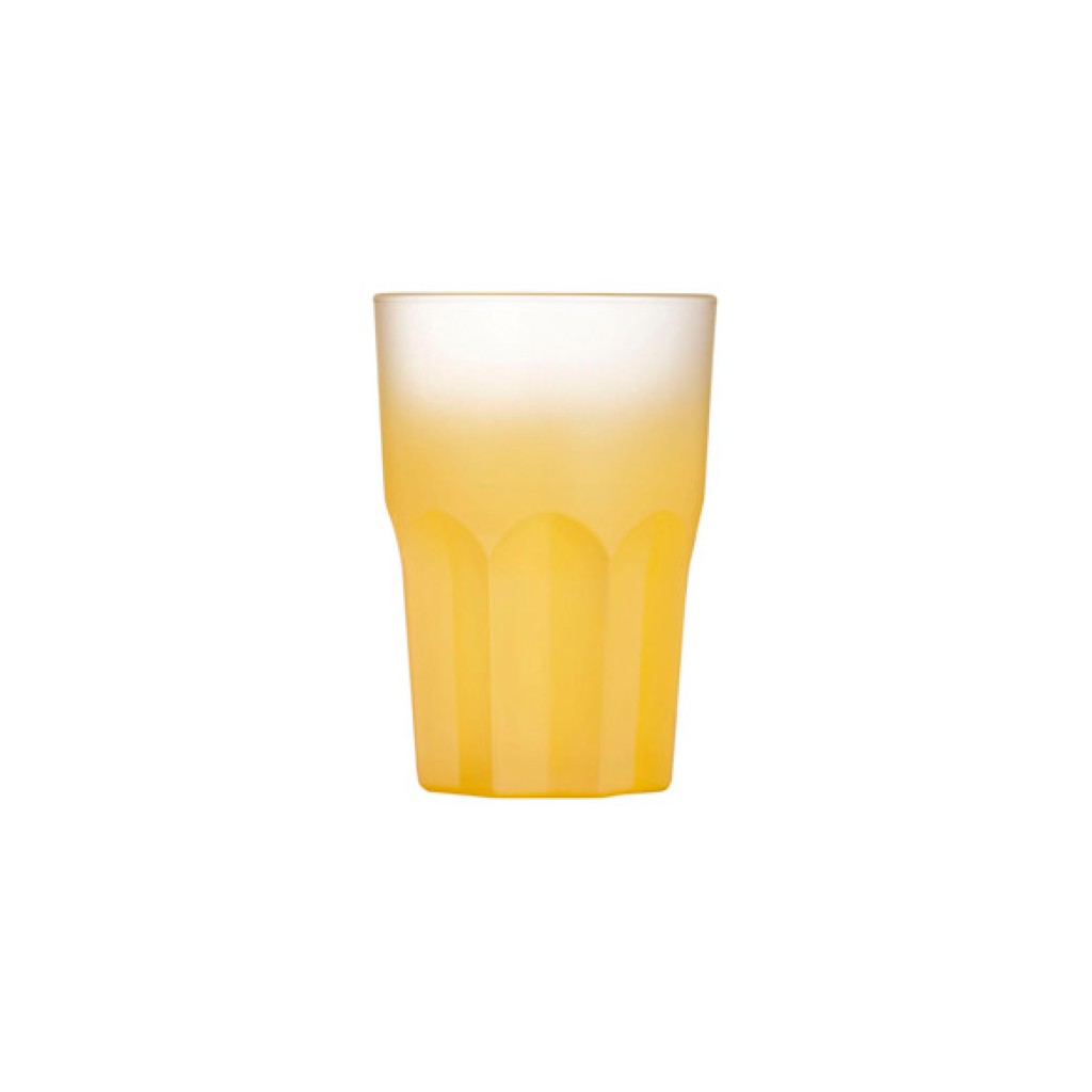 VASO CRISTAL SUMMER COLOR 40 CL AMARILLO