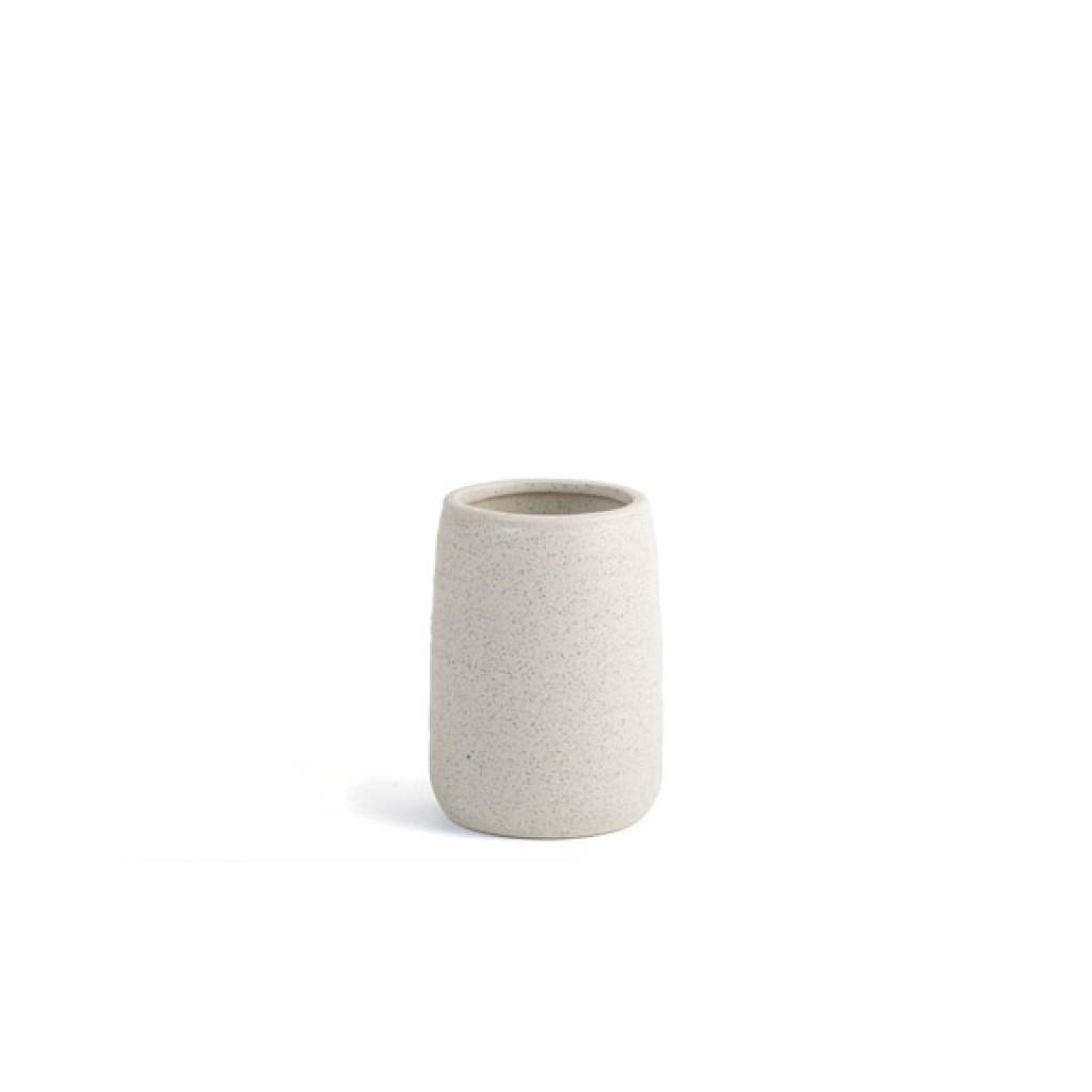 VASO PORTACEPILLO BLANCO CRILIEVO