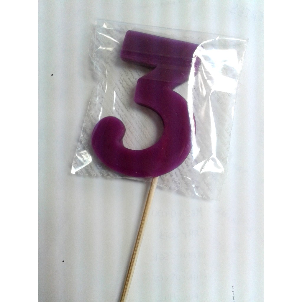 VELA SILICONA 'NUMERO' (NUMSIL)