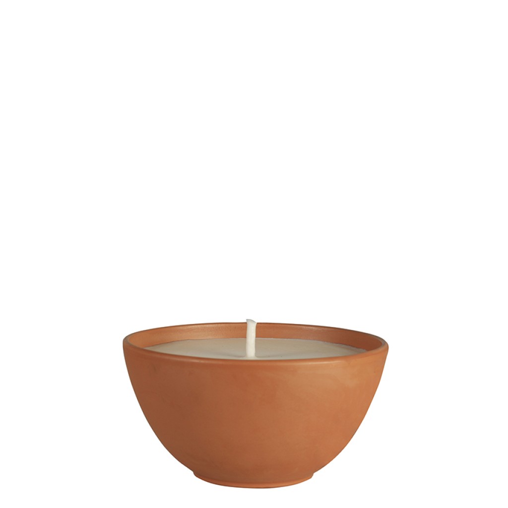 VELA CUENCO TERRACOTA 15X8    TBOLP CITR