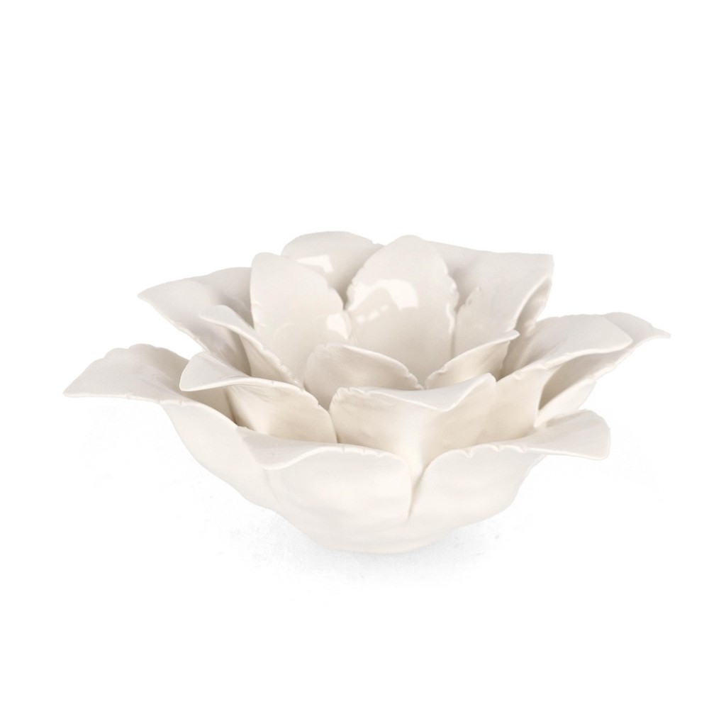 VELA FLOR 24,5X8,5 BLANCA       FLORAG26