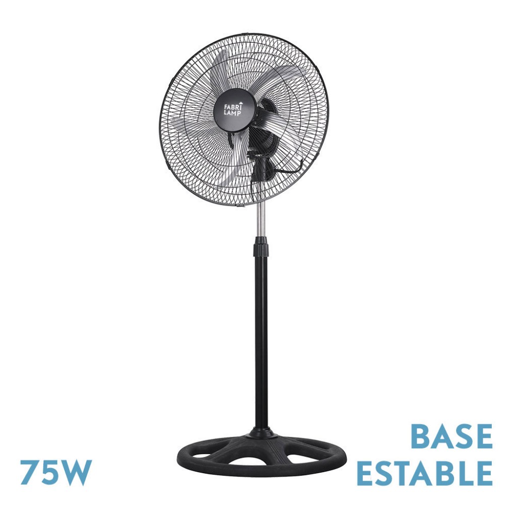 VENTILADOR DE PIE NEGRO 3V 75W