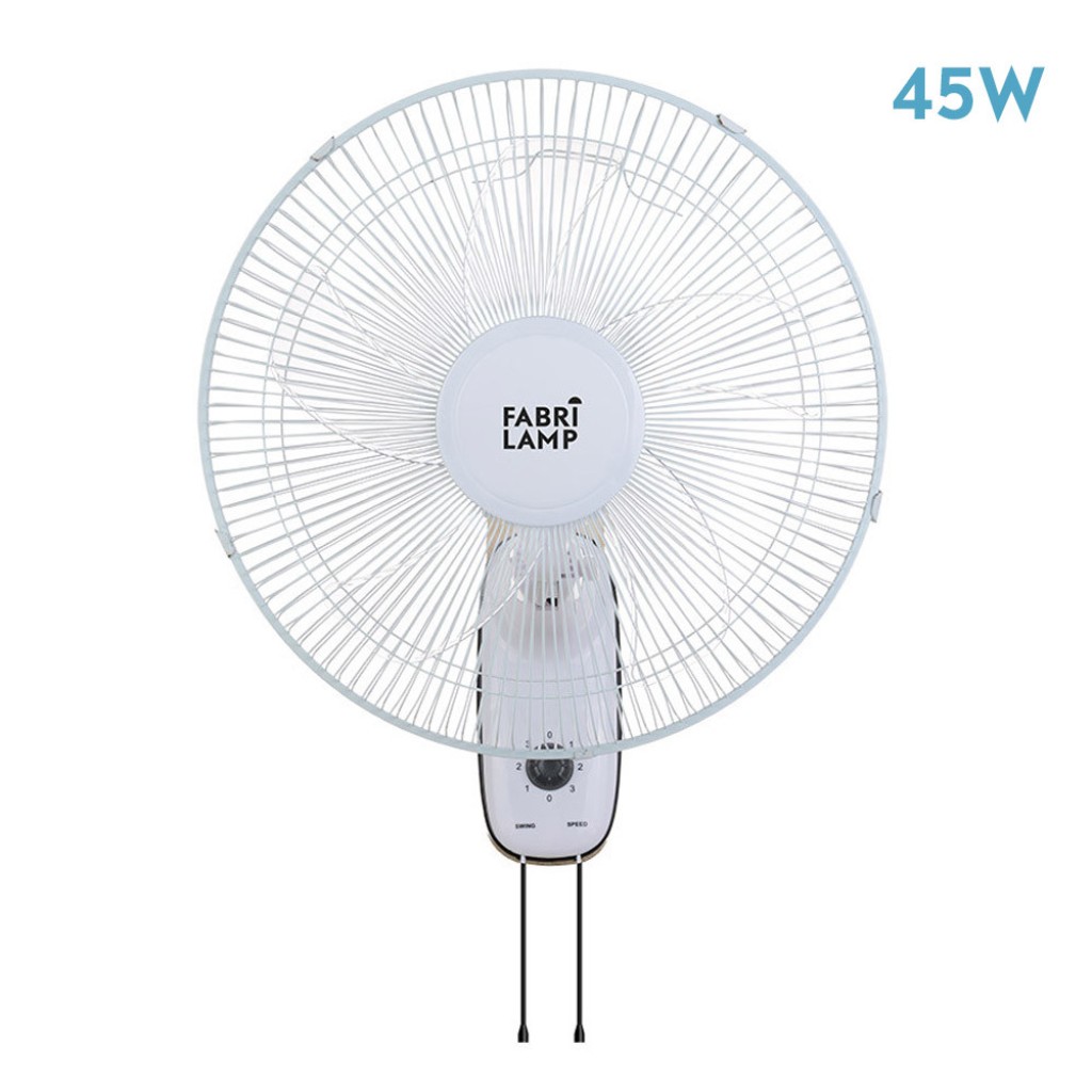 VENTILADOR PARED BLANCO 3V.45W 5ASPAS