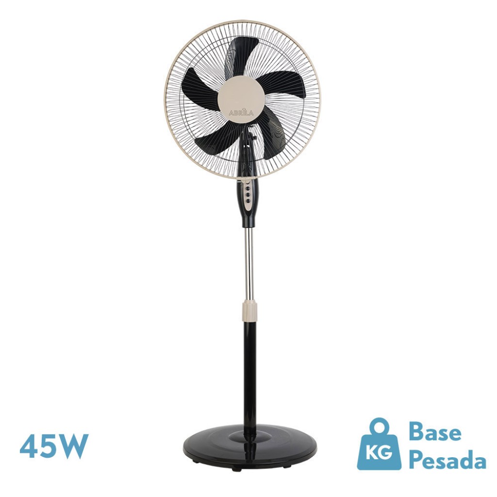 VENTILADOR DE PIE NEGRO/BEIG 3.45W BELMO