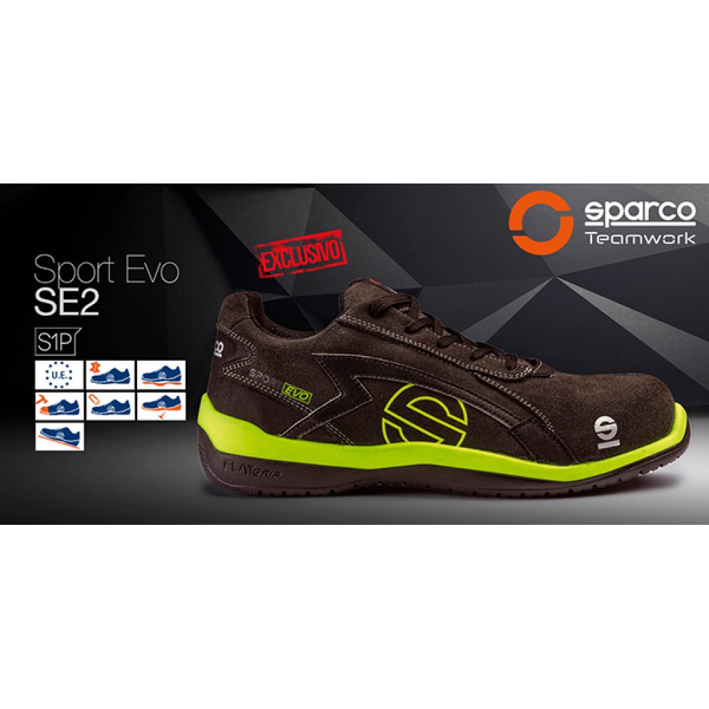 ZAPATO SPORT EVO S1P GRIS/AMARIL. T-40