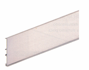 ZOCALO ALUMINIO PLATA 4 MTS 164MM LISO