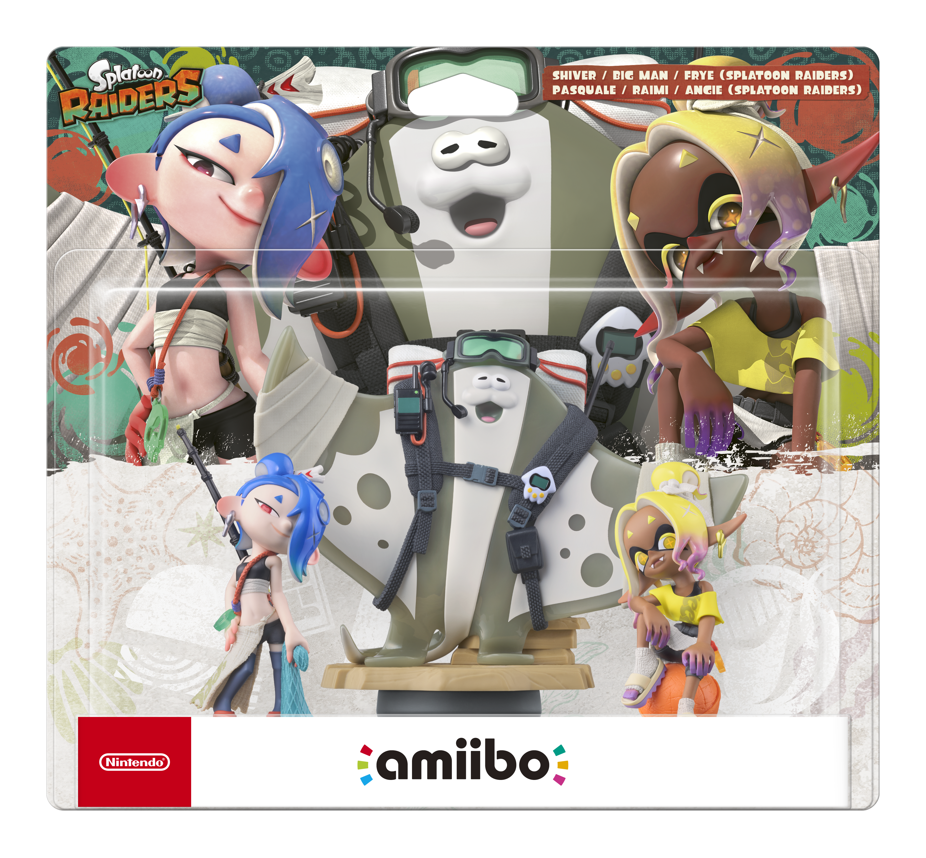 FIGURA AMIIBO SPLATOON RAIDERS BIGMAN/SHIVER/FRYE
