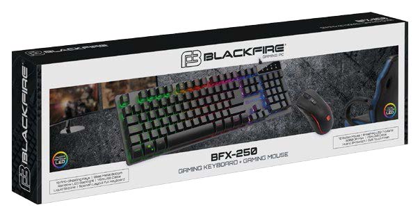 COMBO BLACKFIRE BFX-250 TECLADO STEEL + RATON