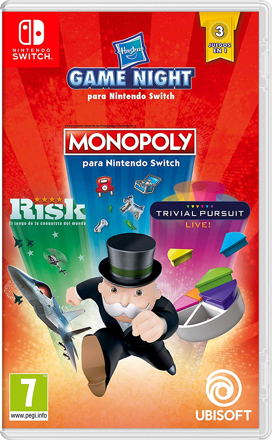 SWITCH HASBRO GAME MONOPOLY+RISK+TRIVIAL (PROMO)