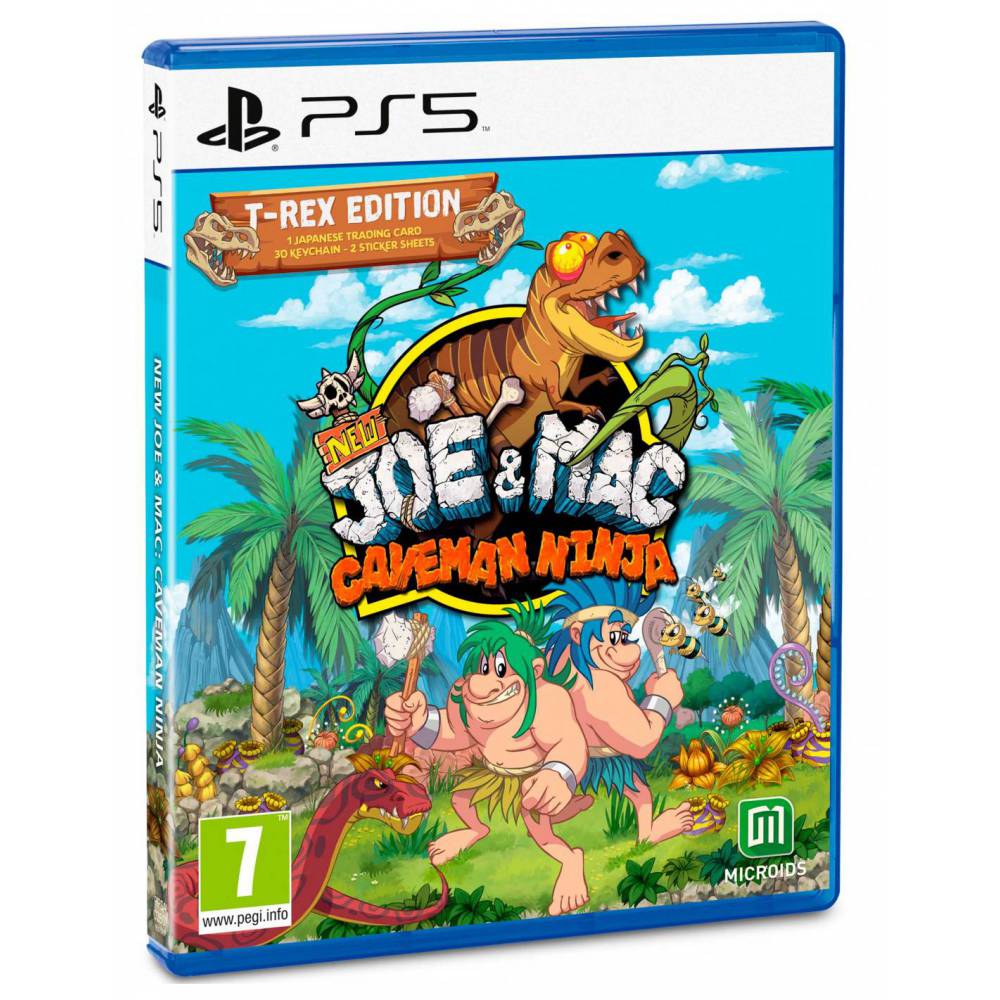 PS5 NEW JOE AND MAC CAVEMAN NINJA T-REX EDITION