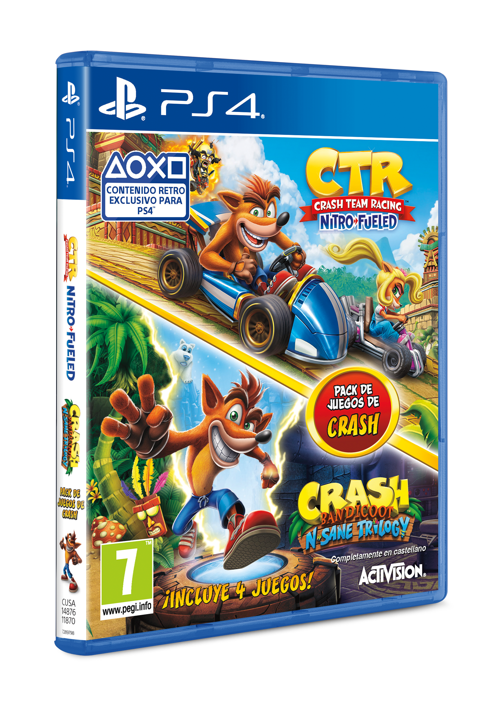 PS4 CRASH BANDICOOT NSANE TRILOGY +CTR NITROFUELED