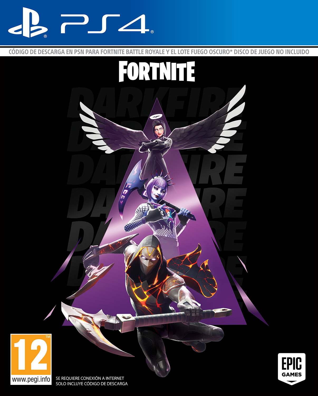 PS4 FORTNITE LOTE FUEGO OSCURO