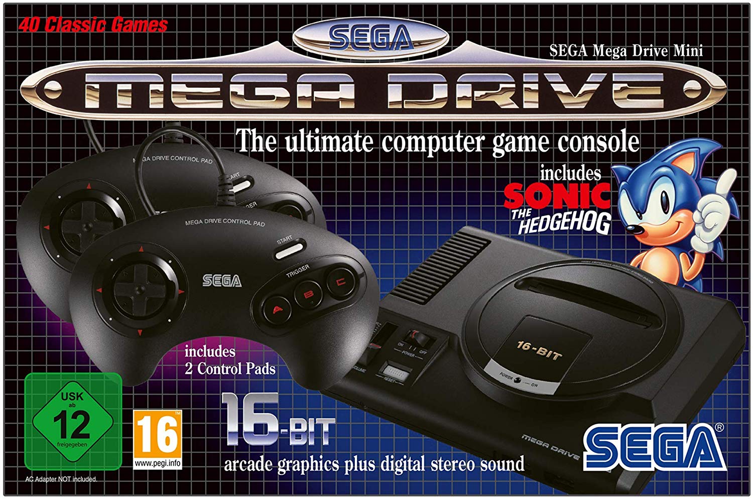 CONSOLA SEGA MEGADRIVE MINI + 40 JUEGOS