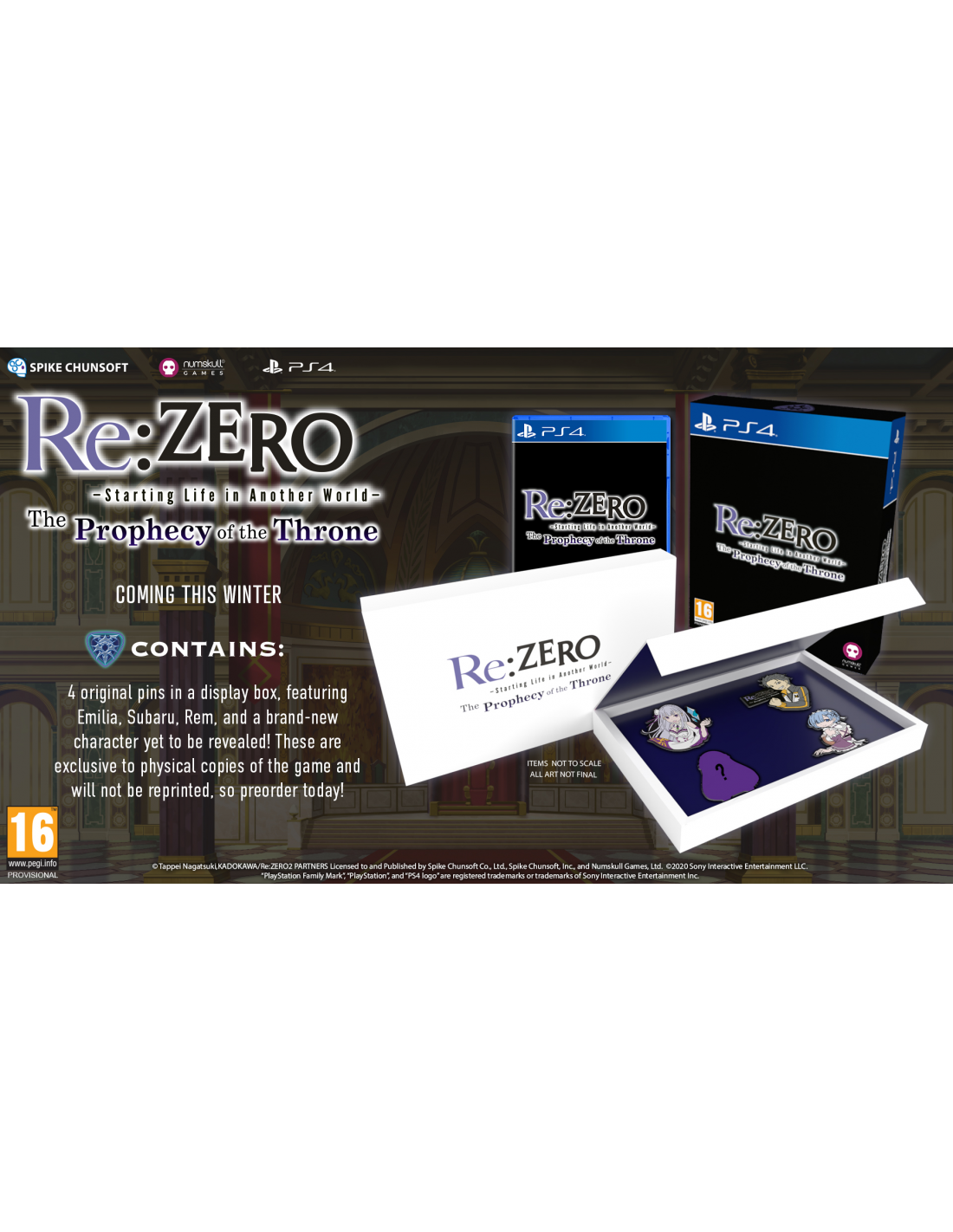 PS4 RE:ZERO - THE PROPHECY OF THE THRONE