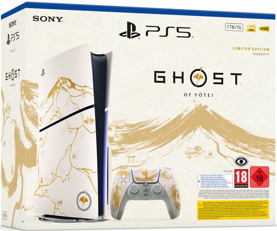 CONSOLA PS5 SLIM GHOST OF YOTEI GOLD EDICION LIMIT