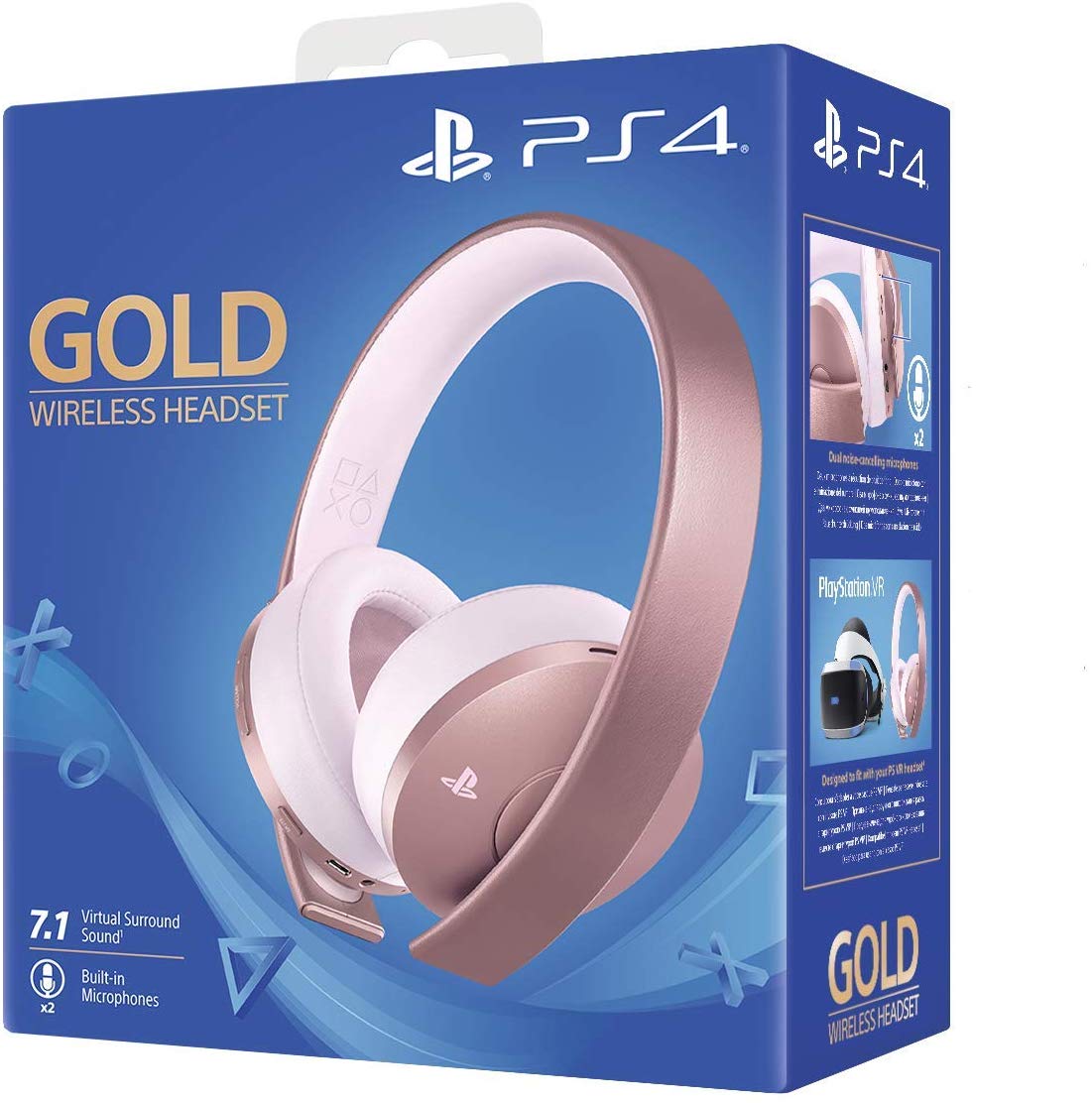 AURICULARES WIRELESS GOLD ROSE GOLD SONY PS4