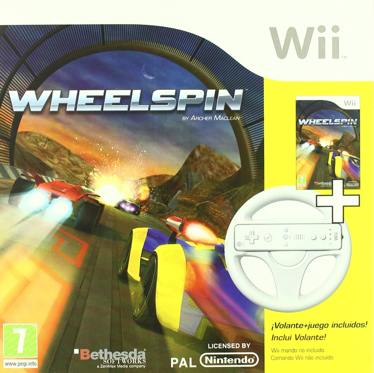 WII WHEELSPIN + VOLANTE
