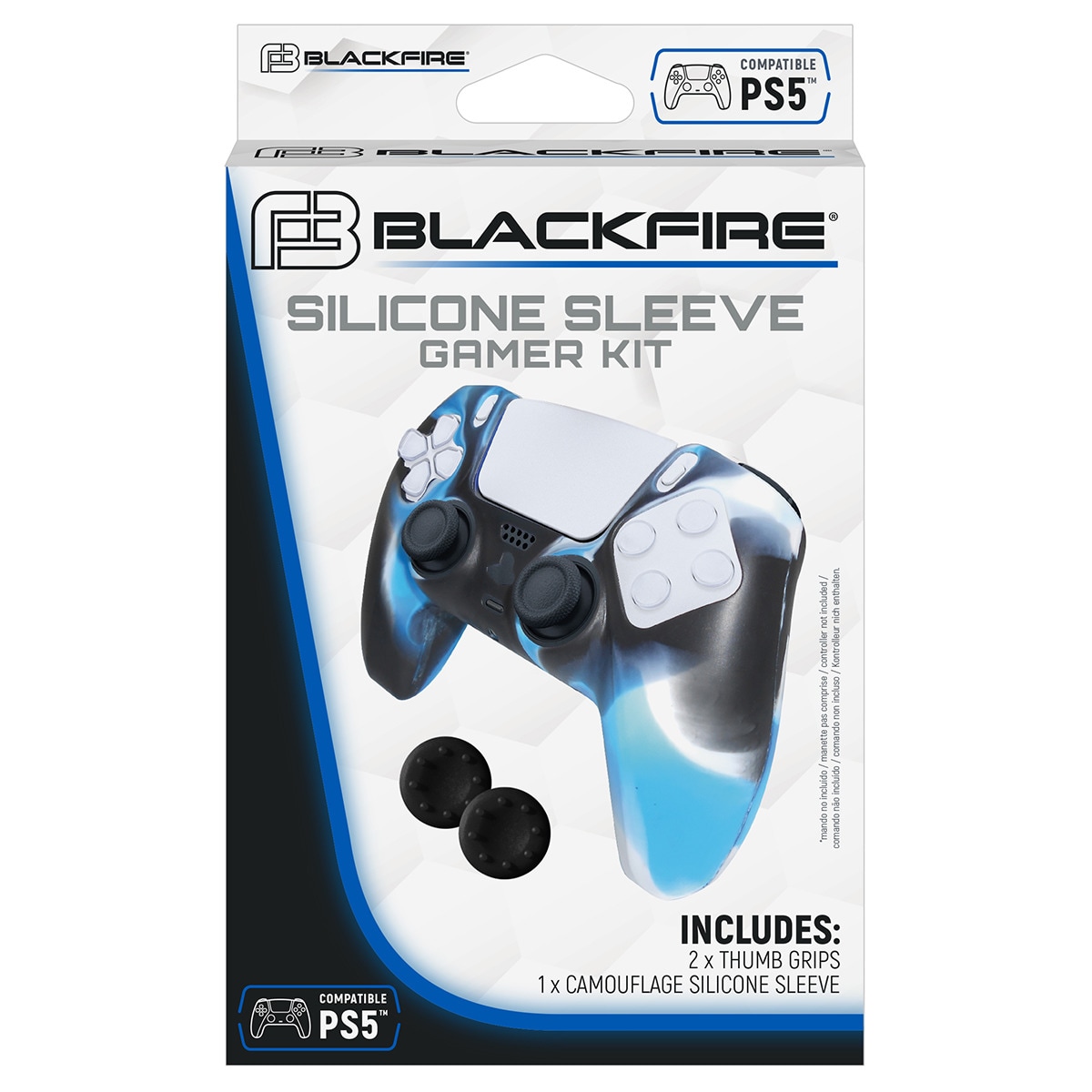 PROTECTOR SILICONA BLACKFIRE SLEEVE GAMER KIT PS5