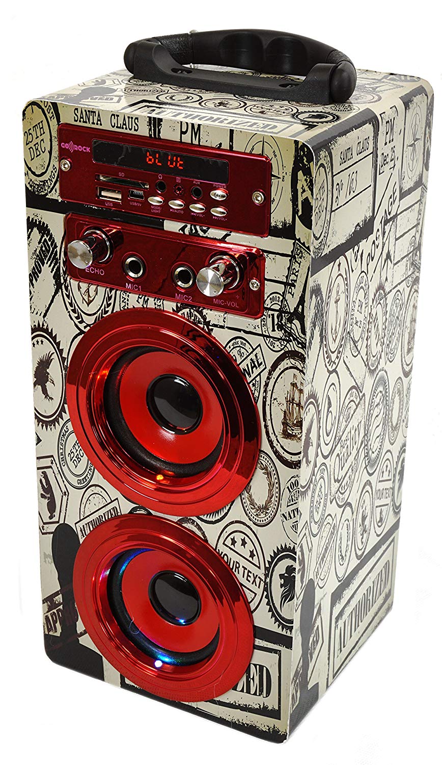 ALTAVOZ KARAOKE GO-ROCK GWSK126 ROJO PASAPORTES
