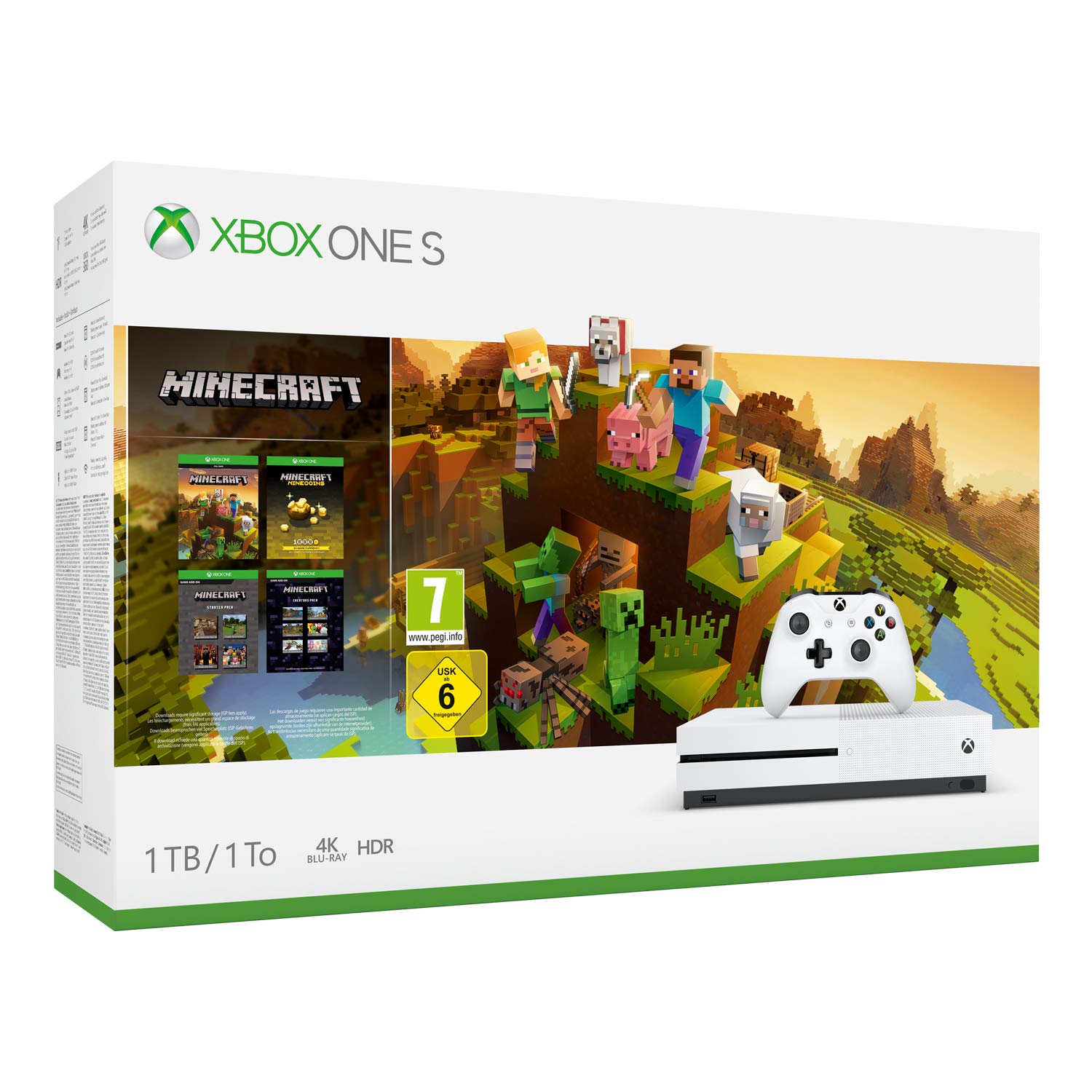 CONSOLA XBOX ONE S 1TB+ MINECRAFT CREATOR PROMO