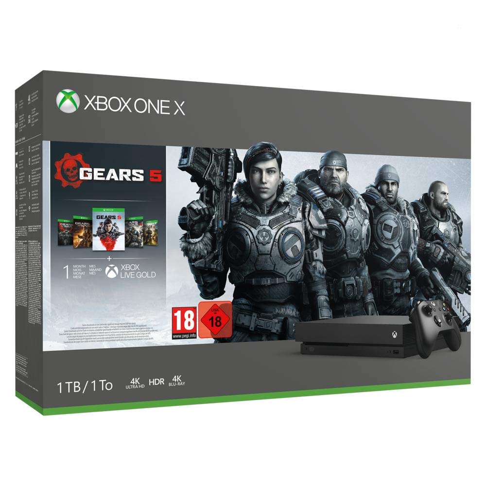 CONSOLA XBOX ONE X 1TB + GEARS OF WAR 5