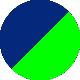 Azul oscuro-Verde