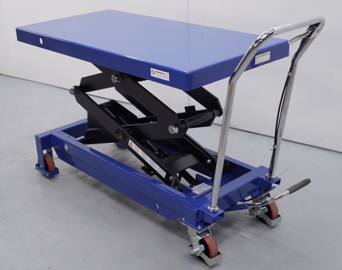 Mesa elevadora manual 1.000 kg, asa desmontable 4