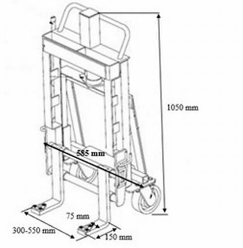 Elevador armarios 2.700 kg 6
