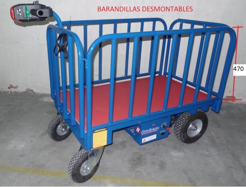 Plataforma autopropulsada 400 kg con barandilla 4