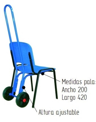 Carro porta sillas pequeño 4