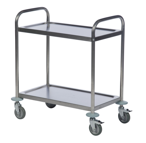 Carro 2 bandejas inox. 2