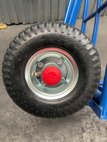 Carro reparto pala plegable 350 rueda neumática 5