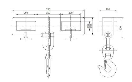 Implemento gancho cargador 5.000 kg. 6
