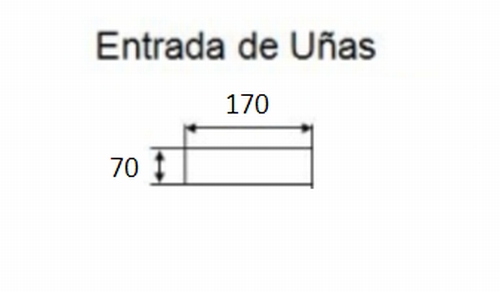Implemento gancho cargador simple monouña 4