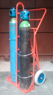 Carro 2 botellas soldar para grúa 4