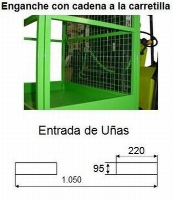 Jaula sube personas con ruedas 4