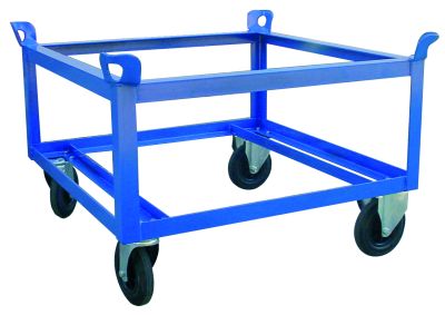 Soporte palets alto 650 m. Ruedas de goma maciza 4