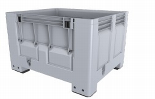 Contenedor plástico liso 1.200 X 1.000 X 760 mm. con puerta abatible 4