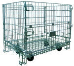Cestón plegable reja con ruedas 1
