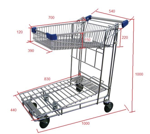 Plataforma encajable malla con cesta 5