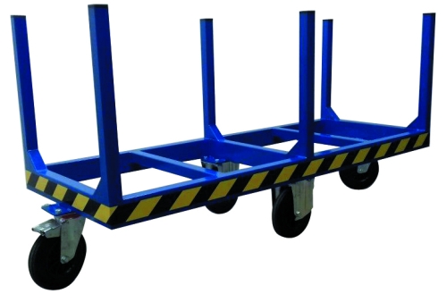 Carro transporte de tubos y perfiles largos 2