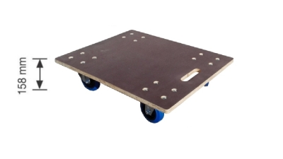 Base de madera antideslizante con ruedas 600 x 480. 4