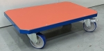 Base con ruedas 910 x 610. Ruedas de goma maciza 1