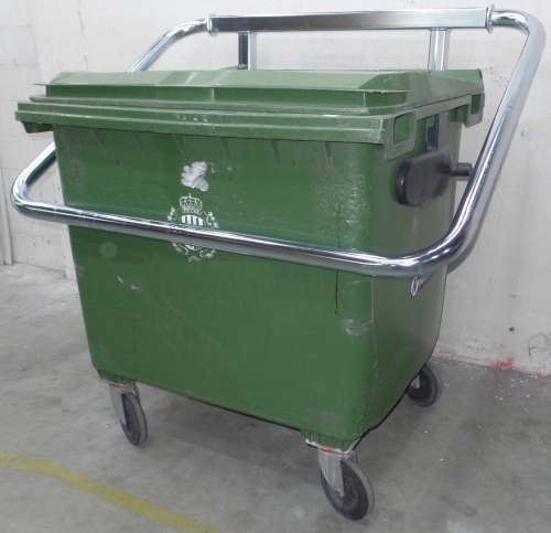 Soporte sujeción contenedores de basura 2