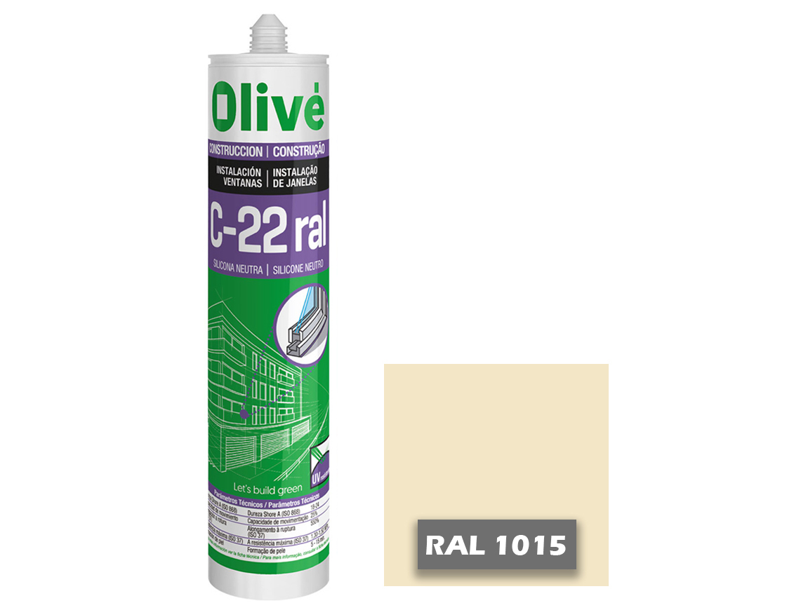 Silicona neutra para ventanas C-22 RAL 1015 1