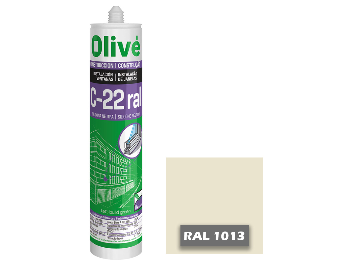 Silicona neutra para ventanas C-22 RAL 1013 1